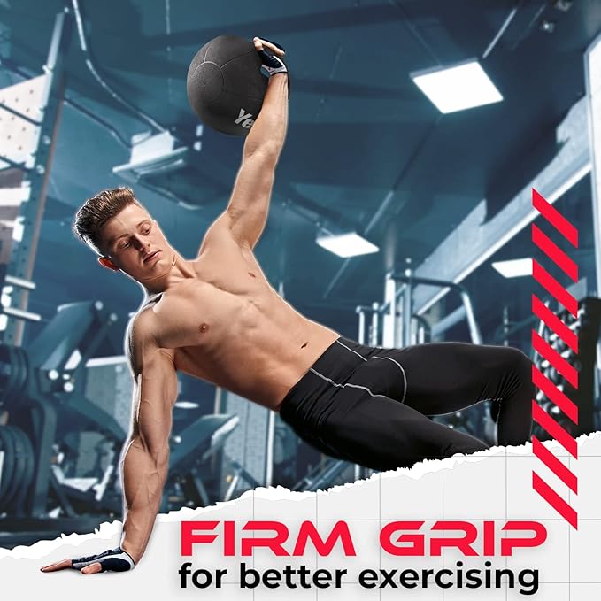 Yes4All Medicine Ball Dual Grip/Exercise Weighted Ball