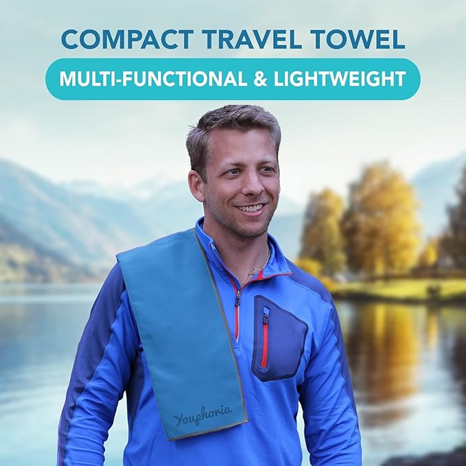 Youphoria Microfiber Travel Towel Fast Drying Lightweight -