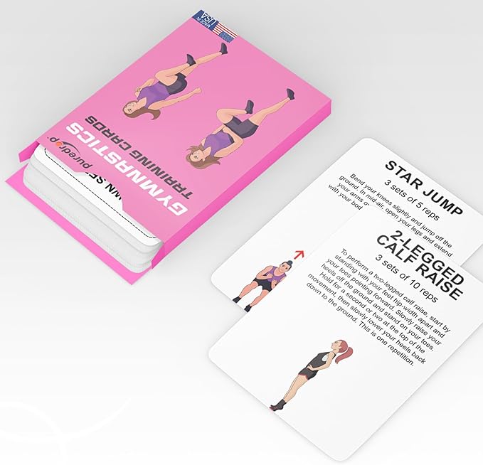 Gymnastics Training Equipment Aid Cards: Great Training Drills