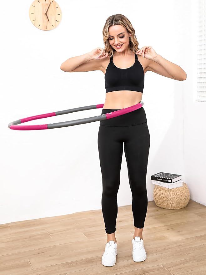 Weighted Exercise Hoop for Adults 2.2lb Detachable