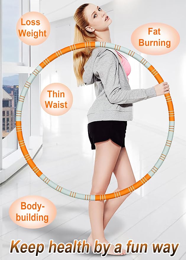 Weighted Exercise Hoop for Adults Weight Loss 8 Section