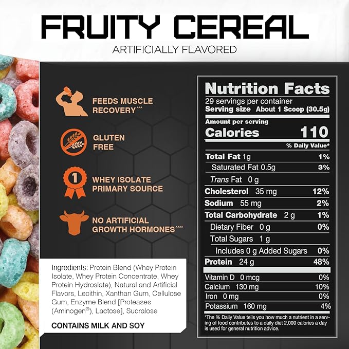 Rivalus Rivalwhey – Fruity Cereal 2lb - 100%