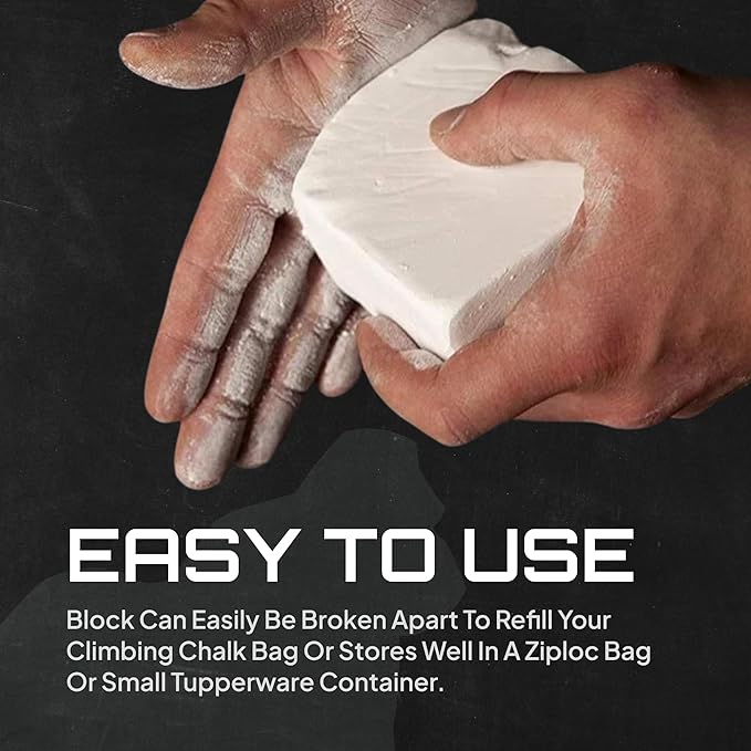 Beasty Chalk Gym Chalk Block - High Grip Chalk for Gymnastics, Rock Climbing, Sports, Lifting, Pull-Ups, Deadlifts, Kettlebells, Pole