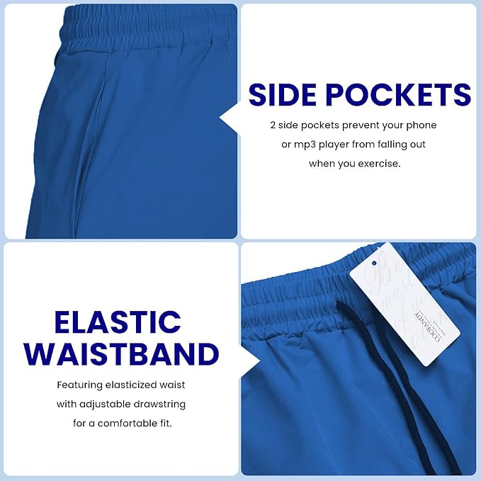 COOFANDY Men's 2 Pack Gym Workout Shorts 7 Inch Quick Dry Athletic Shorts Lightweight Running Shorts with Pockets