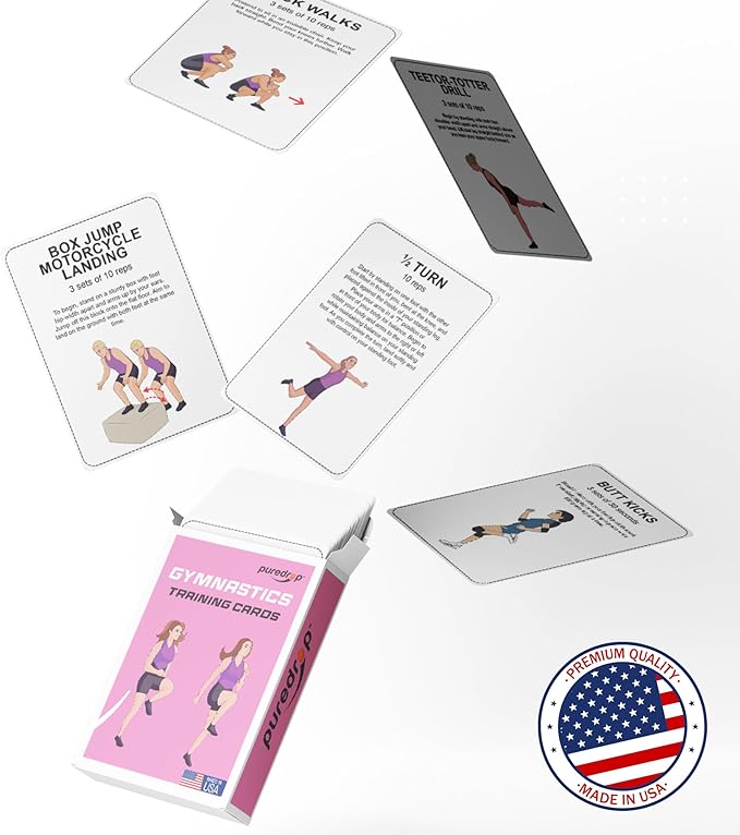 Gymnastics Training Equipment Aid Cards: Great Training Drills