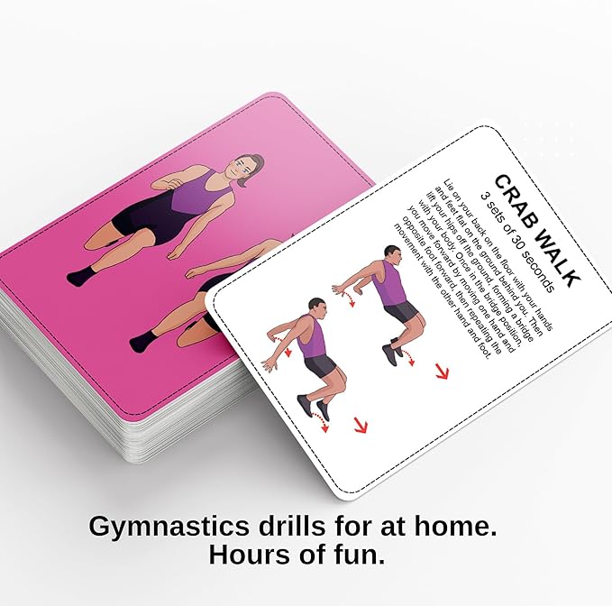 Gymnastics Training Equipment Aid Cards: Great Training Drills