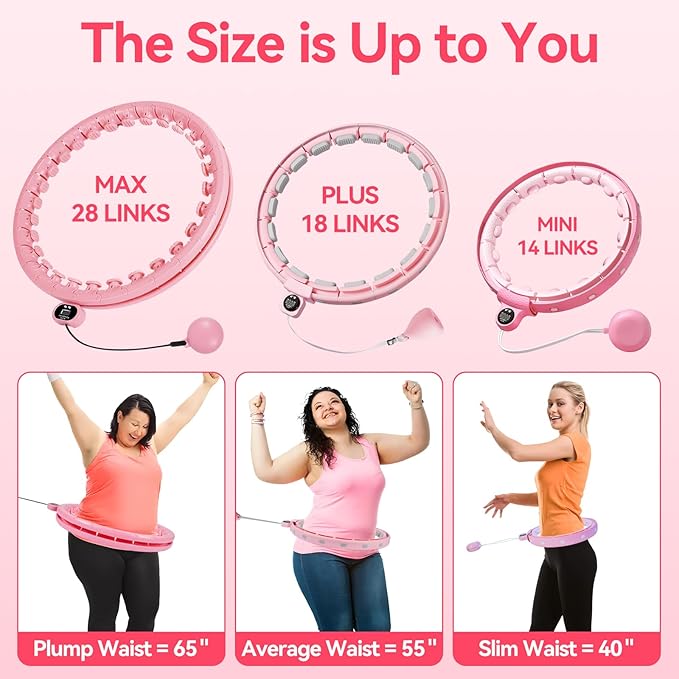 Humixx Infinity Hoop for Adult Weight Loss 2 in 1 Smart