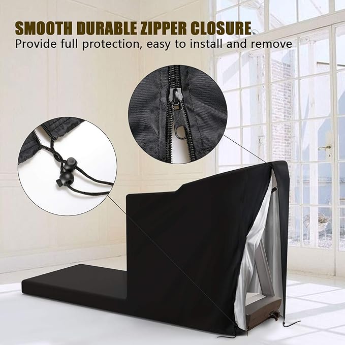 Treadmill Cover for Non-Folding Home Treadmill with Zipper and Drawstring