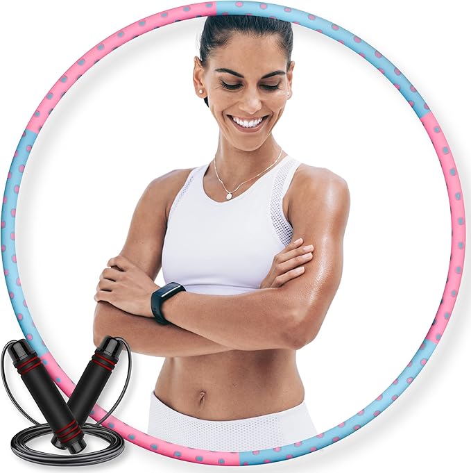 Weighted Hula Hoops for Women - Stable Exercise 6.5 lb