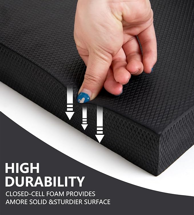 nuveti Large Balance Pad - TPE Non-Slip Mat Exercise(20''x16''x2.4'')