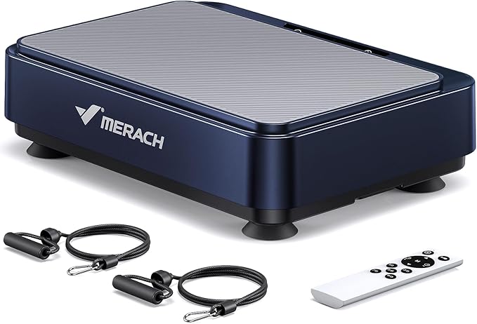 MERACH Vibration Plate Exercise Machine, Mini Vibrating Plate Machine for Women Men, Full Body Vibration Platform, Exercise Equipment for Home