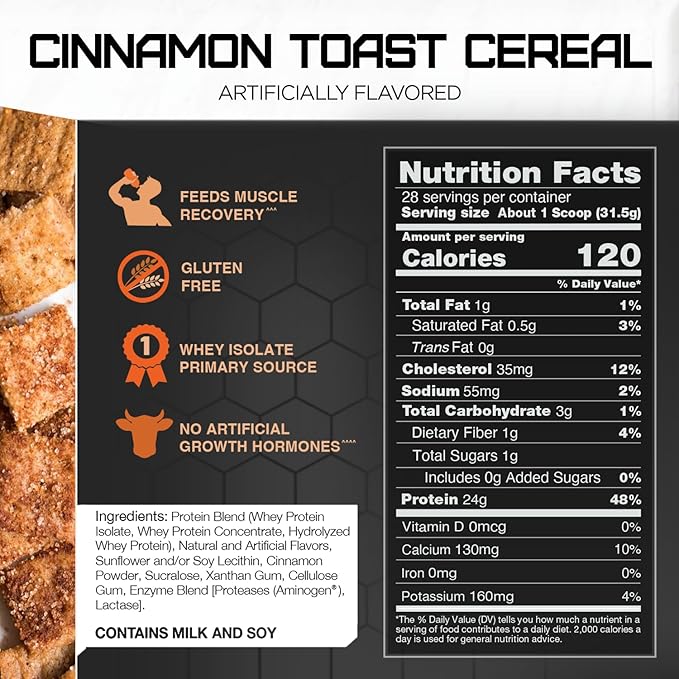 Rival Nutrition Rival Whey- Cinnamon Toast 2lbs