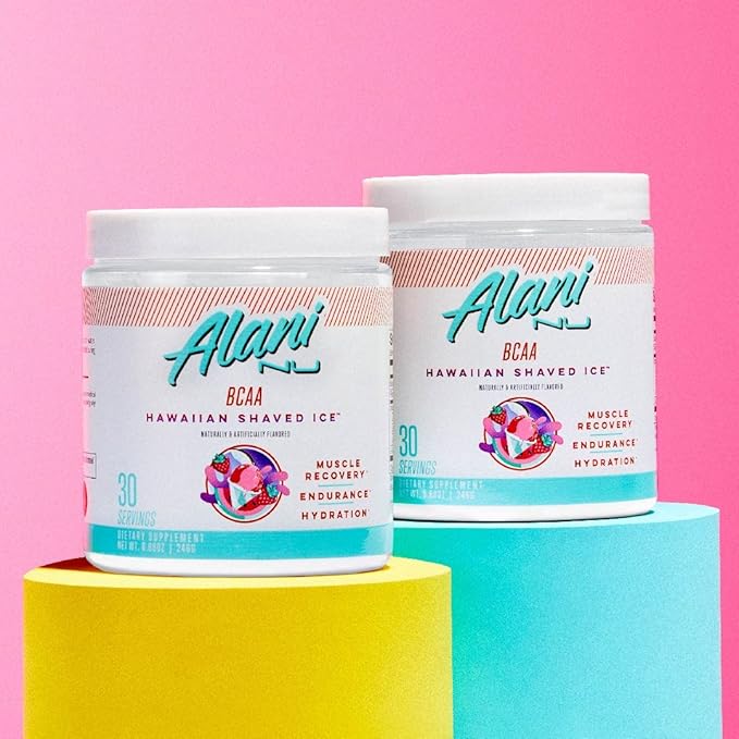 Alani Nu BCAA Hawaiian Shaved Ice | Branch Chain Essential Amino Acids | 2:1:1 Formula | Supplement Powder | Muscle Recovery Vitamins for Post-Workout | 30 Servings