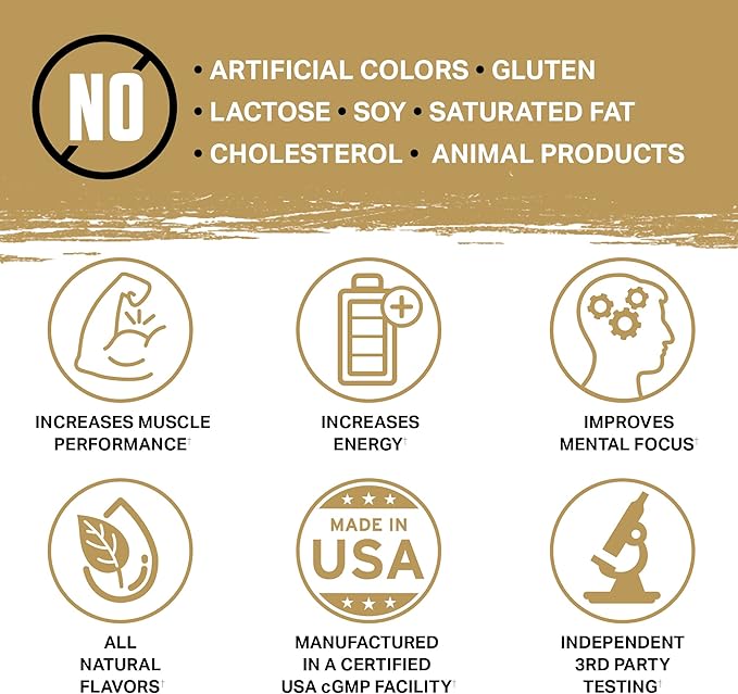 Ambrosia Kinetic Organic Preworkout, Mushroom Enhanced Natural Pre Workout Supplement, Nootropic Superfood Powder for Energy (Watermelon Candy)