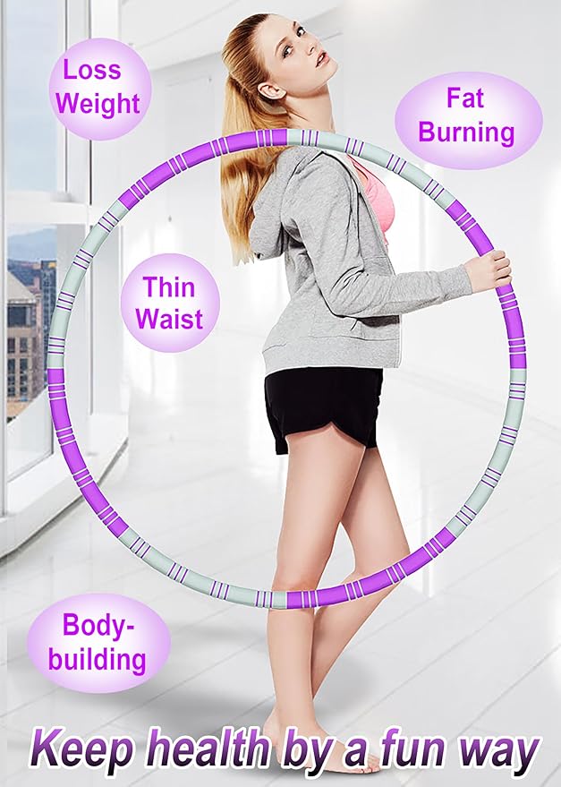 Weighted Exercise Hoop for Adults Weight Loss 8 Section