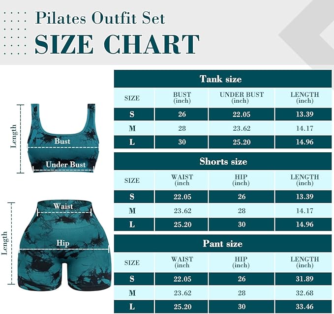 4 Pcs Women's Workout Sets Pilates Exercise Outfit Ribbed Scoop Neck Sports Bra Shorts Leggings Gym Clothes Set