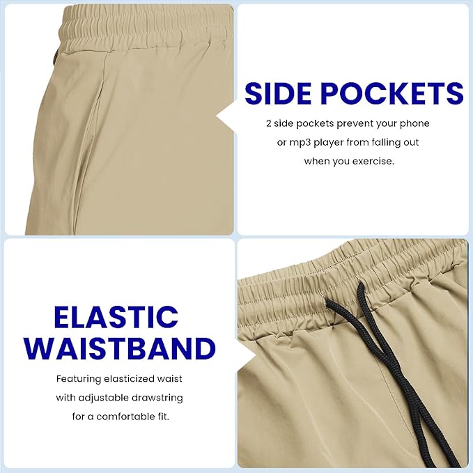 COOFANDY Men's 2 Pack Gym Workout Shorts 7 Inch Quick Dry Athletic Shorts Lightweight Running Shorts with Pockets