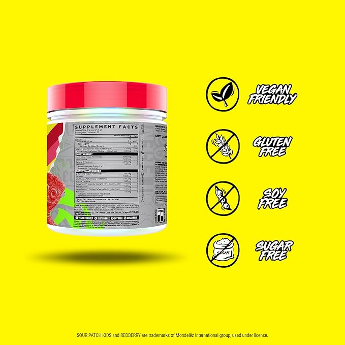 GHOST Legend Pre-Workout Powder, SPK Redberry - 30 Servings – Pre-Workout for Men & Women with Choline, L-Citrulline, & Beta Alanine for Energy & Focus
