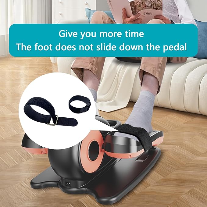 4 Pcs Ellipse Leg Exerciser Pedal Straps,Suitable for Under Desk Seated Leg Exerciser & Leg Pedal Exerciser for Senior Fitness Home Non-Slip Exercise Accessories