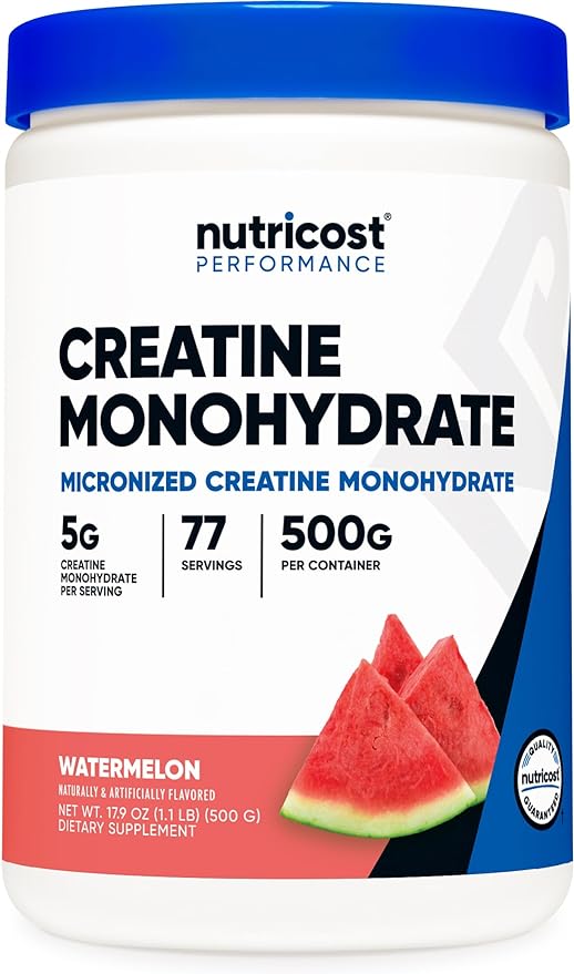 Nutricost Creatine Monohydrate Powder (Watermelon 500 Gram)