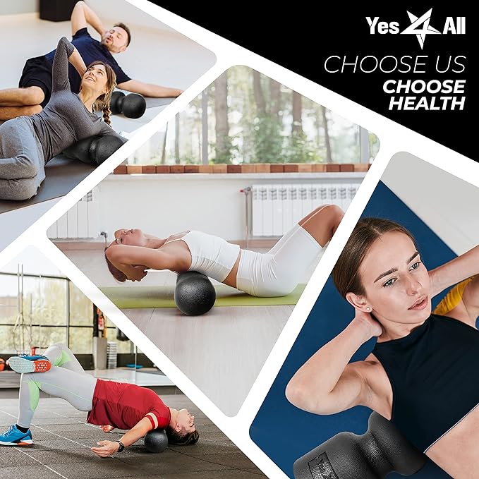 Yes4All High Density Half Round Foam Roller Support 12", 18", 18", 24", 24", 36" 36"