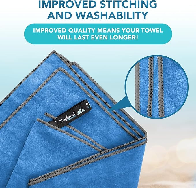 Youphoria Microfiber Travel Towel Fast Drying Lightweight -