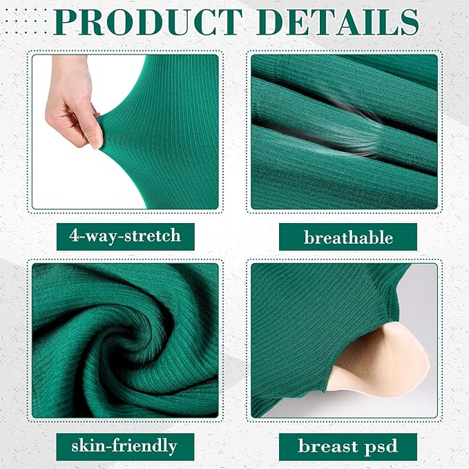 4 Pcs Women's Workout Sets Pilates Exercise Outfit Ribbed Scoop Neck Sports Bra Shorts Leggings Gym Clothes Set