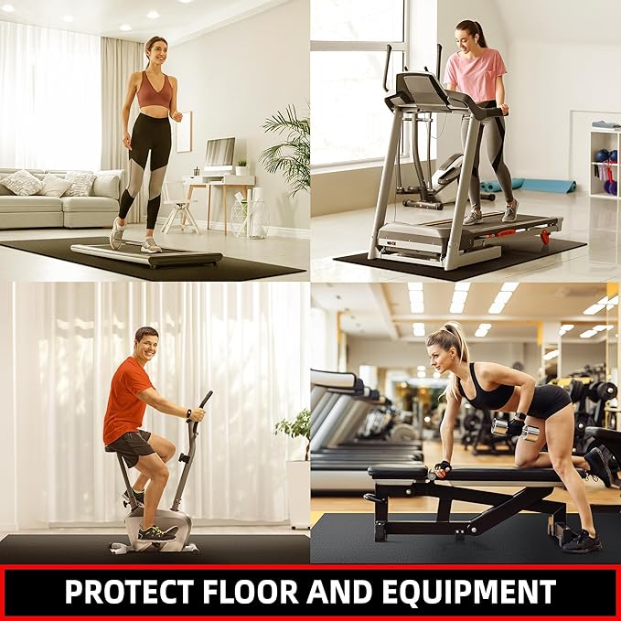 Exercise Equipment Mat 72''x36'' 6mm Thick