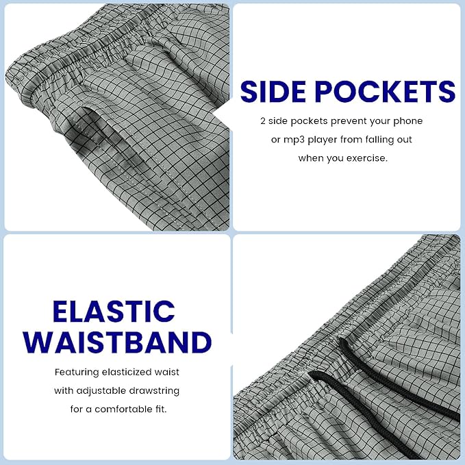 COOFANDY Men's 2 Pack Gym Workout Shorts 7 Inch Quick Dry Athletic Shorts Lightweight Running Shorts with Pockets