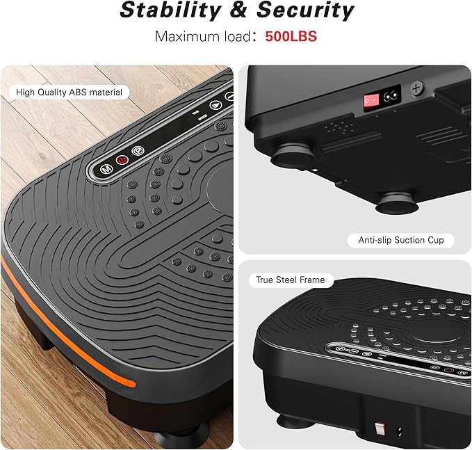 soges Vibration Plate Exercise Machine, Vibrating Exercise Equipment for Whole Body, Vibrate Plate for Home Fitness Workout, Weight Loss, Training