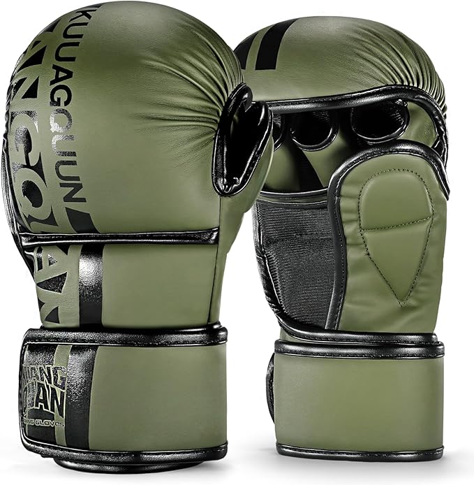 MMA Gloves Open Palm Sparring & Grappling Mitts,Martial Arts for Men & Women,Combat Sports,MMA, Boxing, Muay Thai, Kickboxing