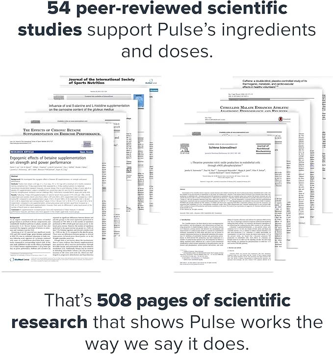 LEGION Pulse Pre Workout Supplement - All Natural Nitric Oxide Preworkout Drink Creatine Free Naturally Sweetened Beta Alanine Citrulline Alpha GPC - Caffeine Free Strawberry Kiwi Pre Workout Powder