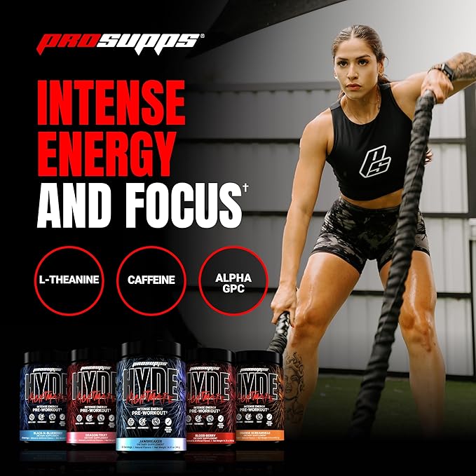 PROSUPPS Mr. Hyde Nightmare Pre Workout Powder with Caffeine & Beta Alanine - Preworkout for Intense Energy, Mental Focus & Performance - Gym & Fitness Supplements (Orange Creamsicle, 30 Servings)