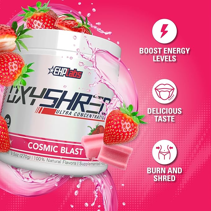 EHP Labs OxyShred Pre Workout Powder - Preworkout 60 Servings