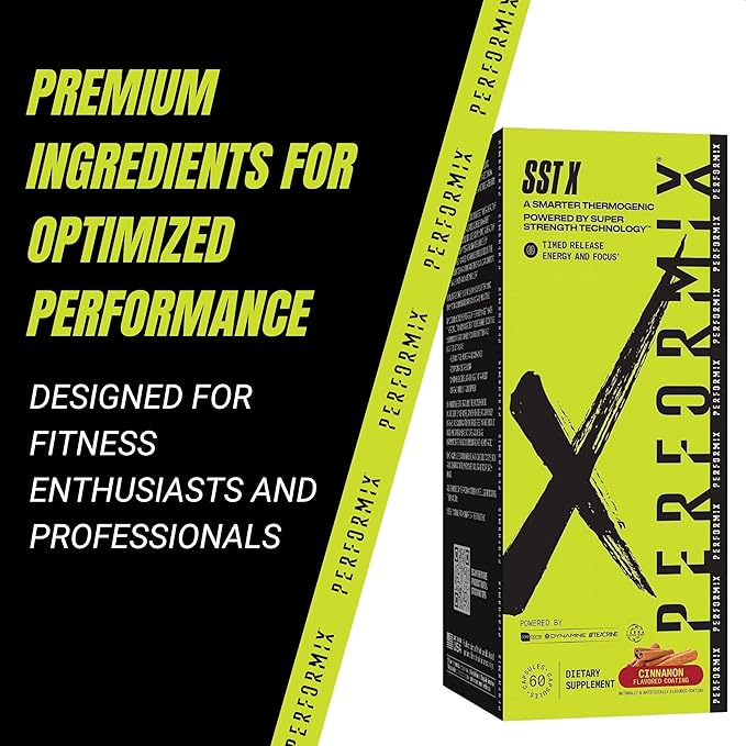 PERFORMIX SST X Timed Release Energy and Focus Powered by Super Strength Technology - Cinnamon - 60 Capsules (30 Servings)