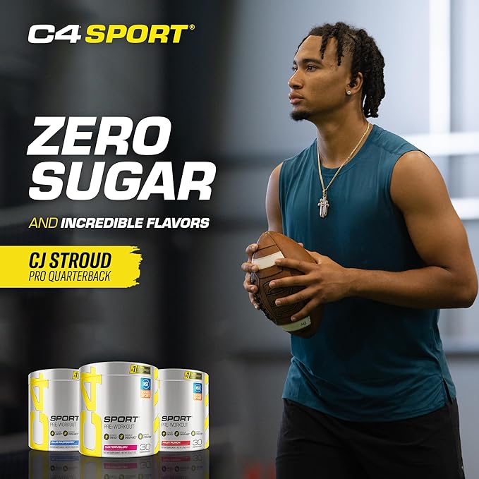 Cellucor C4 Sport Pre Workout Powder Fruit Punch - NSF Certified for Sport | 30 Servings, Packaging May Vary. (Pack of 2)