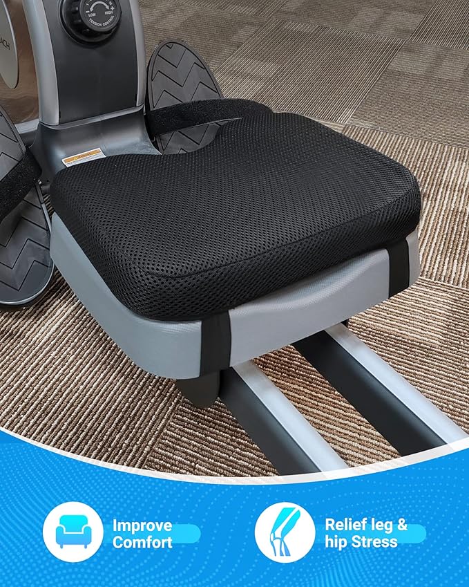MERACH Rowing Machine & Seat Cushion, Magnetic Rower Machine for Home, 16 Levels of Quiet Resistance, Dual Slide Rail with Max 350lb Weight Capacity