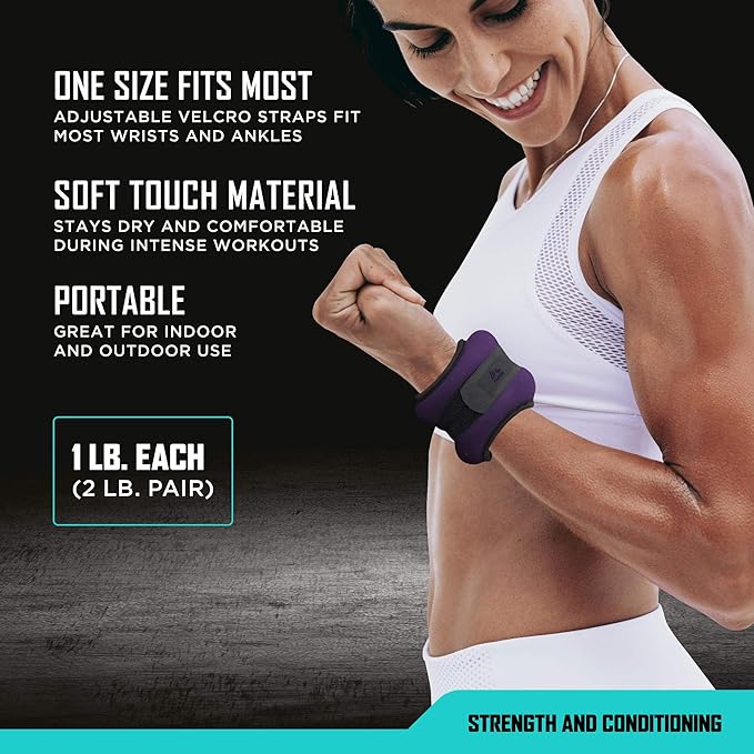 RBX Ankle and Wrist Weights for Women and 2) -