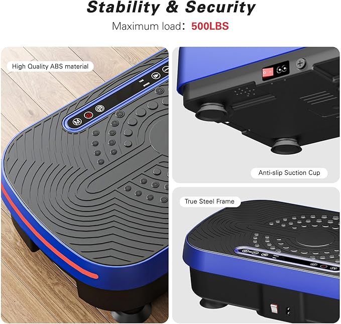 soges Vibration Plate Exercise Machine, Vibrating Exercise Equipment for Whole Body, Vibrate Plate for Home Fitness Workout, Weight Loss, Training
