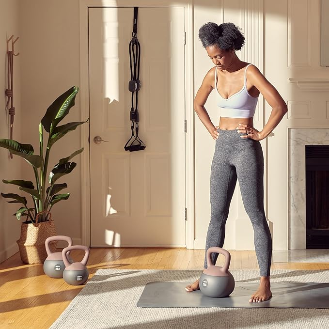 Soft Kettlebells with Cushioned Impact-Resistant Base and Anti-Slip