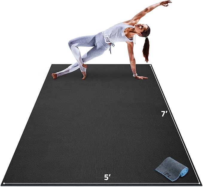 Gorilla Mats Premium Large Yoga Mat – 7' 5' x 8mm Extra