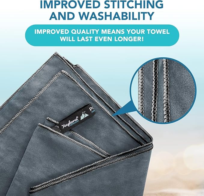 Youphoria Microfiber Travel Towel Fast Drying Lightweight -