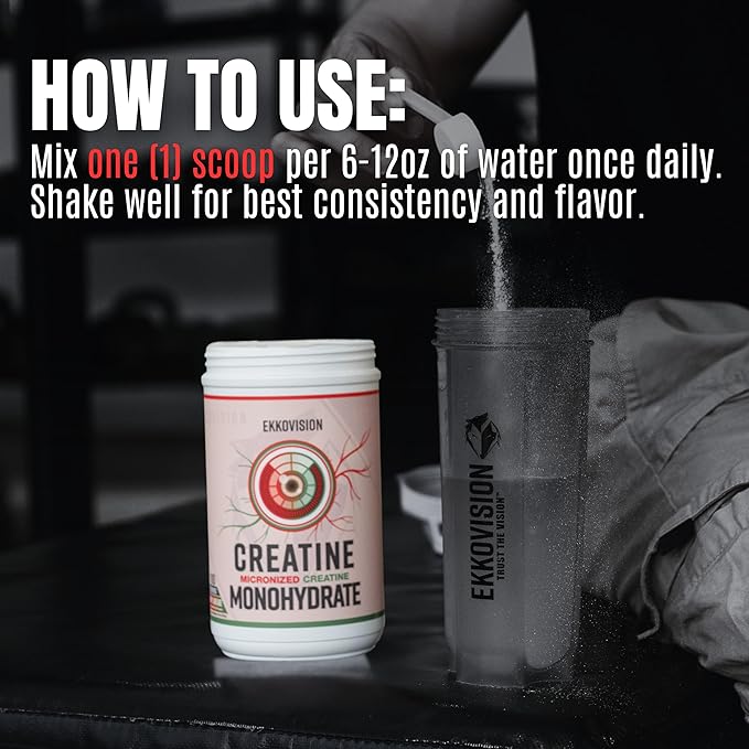 Creatine Monohydrate Powder, Micronized, Puckin' Blue Razz, Pre Workout & Post Workout Supplement for Men & Women, Energy Support, Easy to Mix in Shakes, Smoothies & Beverages, 50 Servings