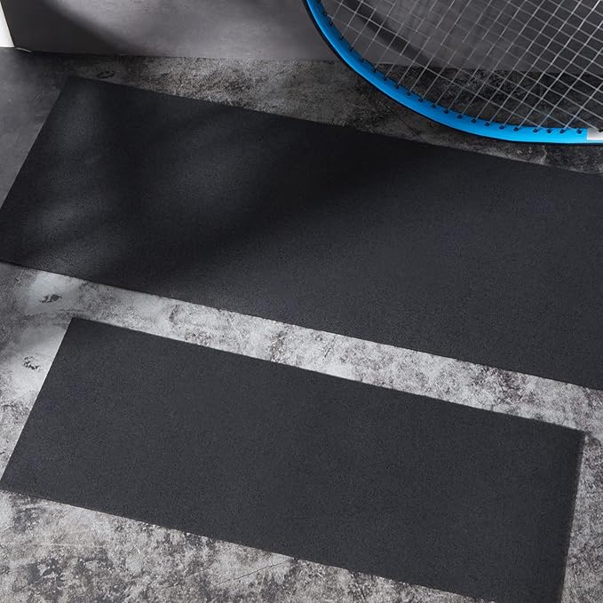 2 Pieces Rower Mat Compatible with Model D Concept 2 Rowing Machine Anti Slip and High Density Thick Floor Mat for Home Gym Foam, Black