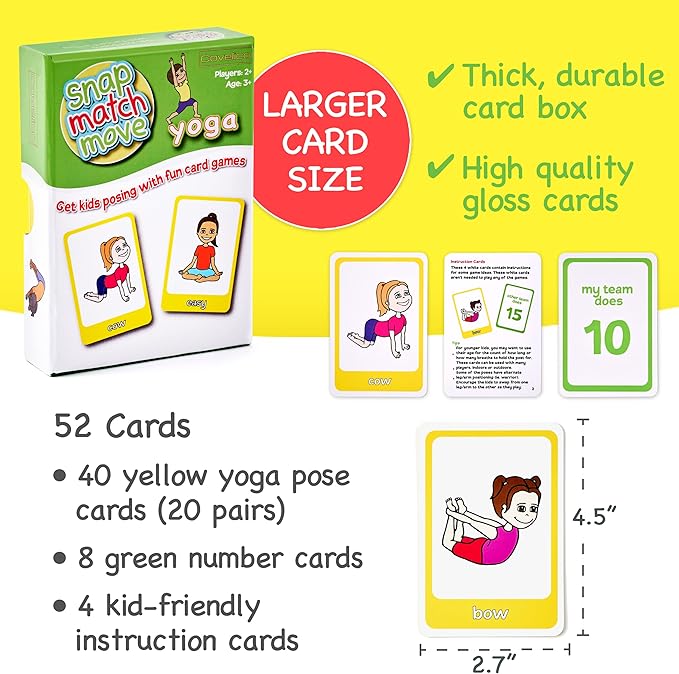 Yoga Cards for Kids - Fun Yoga Pretzels