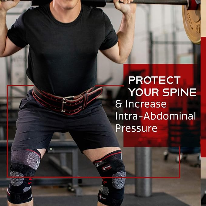 Dark Iron Fitness Weight Lifting Belt for Men 100% Leather 600 Lbs