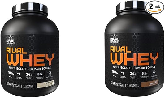 Rivalus Whey Protein Bundle - Vanilla 5lbs & 5lbs