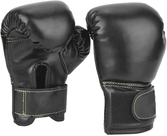 Boxing Gloves, PU Leather Taekwondo Gloves Professional Fighting Children Boxing Training Gloves Thickened Punching Sparring Training Mitts for Kids