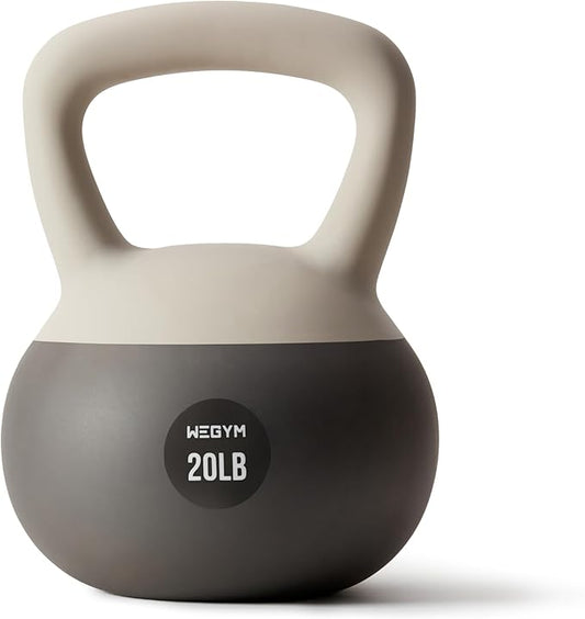 Soft Kettlebells with Cushioned Impact-Resistant Base and Anti-Slip