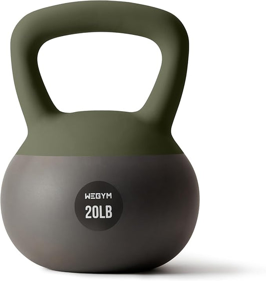 Soft Kettlebells with Cushioned Impact-Resistant Base and Anti-Slip